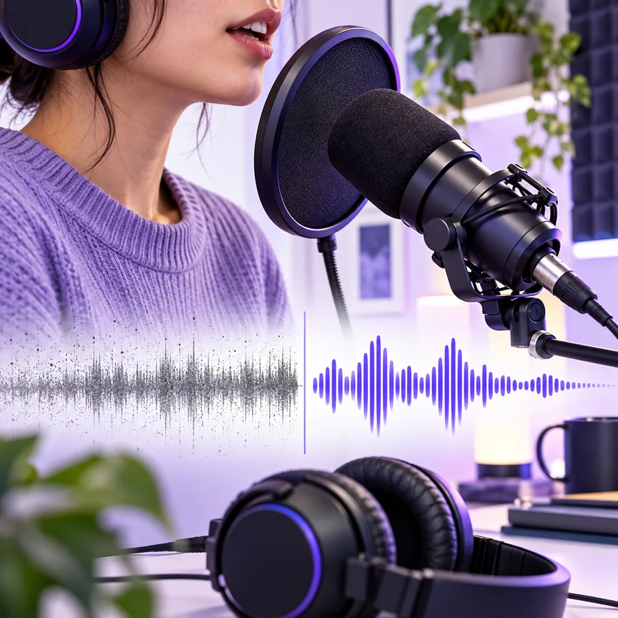 Example image representing a spoken recording for a steady-noise listening test